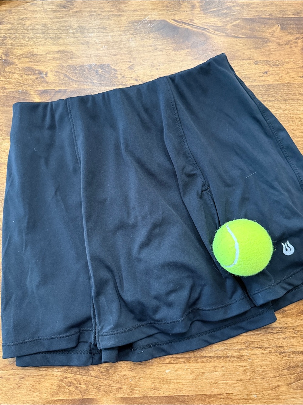 Solfire, Pleated Tennis Skort, Black, Women’s Size Small